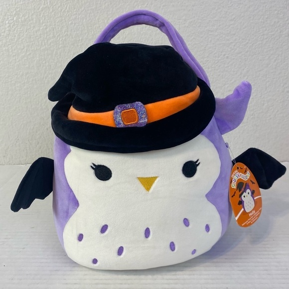 Squishmallows Holly The Owl Halloween Trick Or Treat Pail 12” - Picture 1 of 6